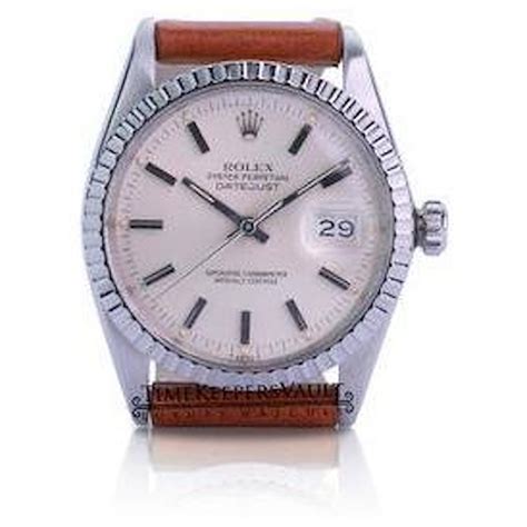 rolex sole luna cinturino pelle